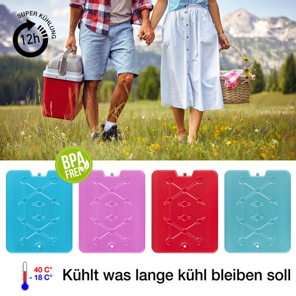 Kühlakkus vor Picknick-Szene mit dem Hinweis BPA frei
