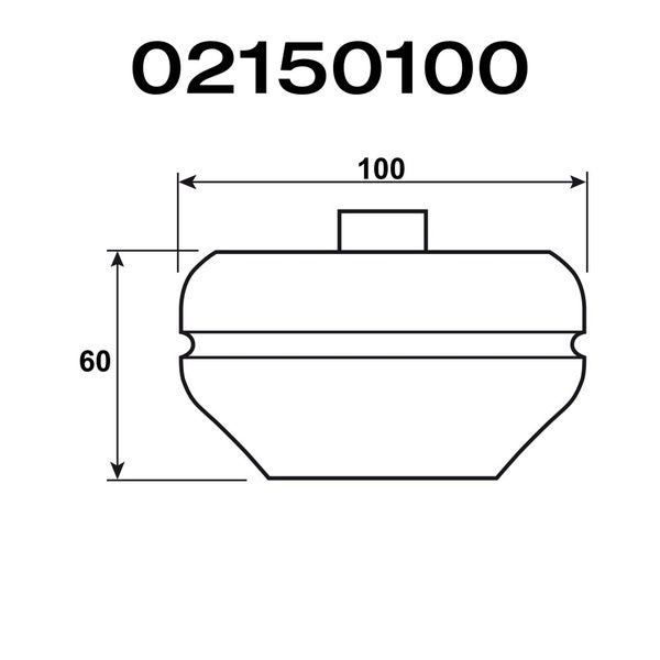 Technische Zeichnung eines Dichtrings mit Maßangaben