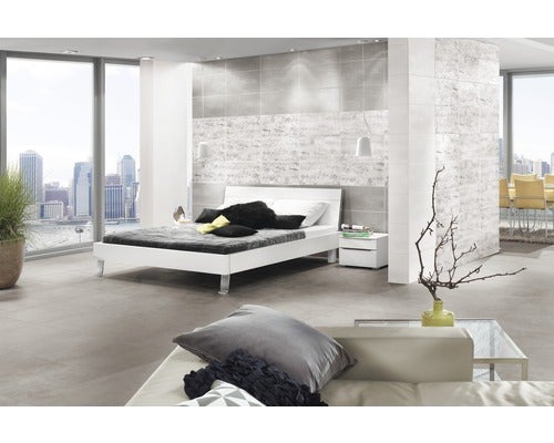 Wandfliese Kerateam Palazzo betonweiss matt strukturiert 30x60 cm