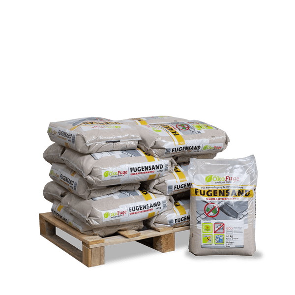 ÖkoFuge Fugensand Grau 20kg x 15 Sack 300kg Palette