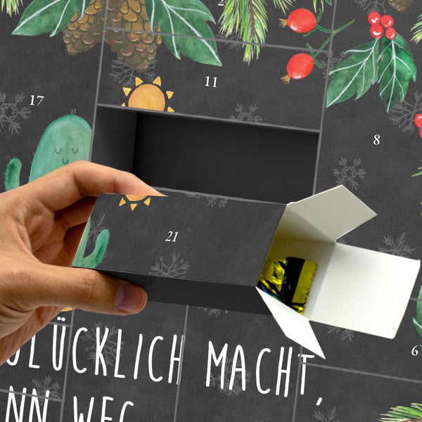 Mr. & Mrs. Panda Befüllbarer Adventskalender Kaktus Sonne - Schwarz