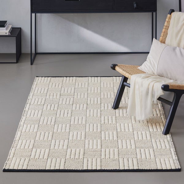 Wollteppich Creme Weiß Lani WECONhome 80x150 cm