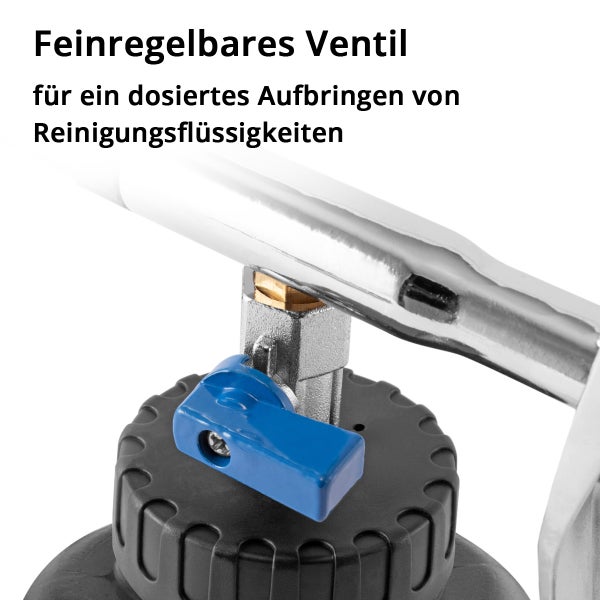 STAHLWERK Reinigungsgerät mit Bürstenaufsatz für Auto, Polster, Kunststoff-, Metall- und Holzoberflächen, Lüftungsschlitze, Armaturenbrett und Teppiche
