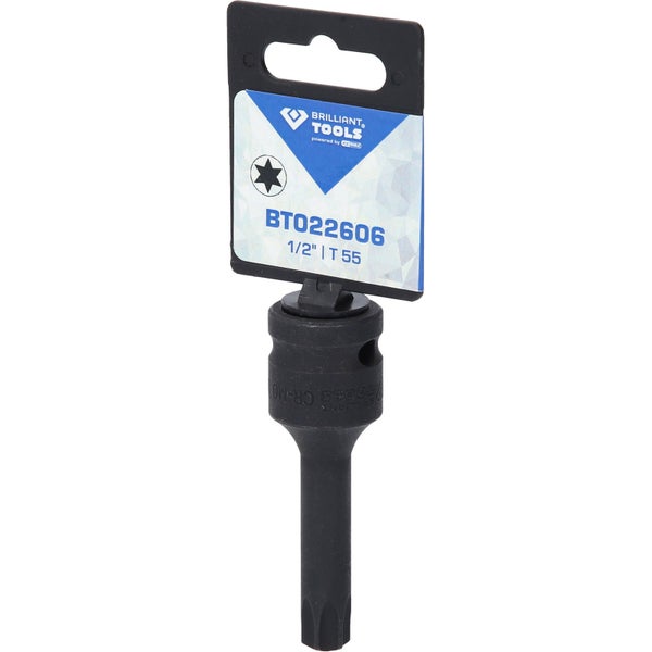 BRILLIANT TOOLS 1/2 Kraft Bit-Stecknuss Torx T55 - BT022606
