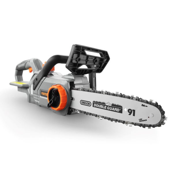 Fuxtec Elektro Kettensäge mit Oregon Schwert und Kette für Gartenarbeiten
