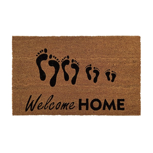 Kokosnussmatte 'Willkommen zu Hause' - 40x60 cm