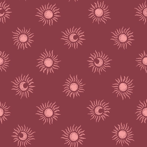 Nahtloses Muster mit Sonne und Mond