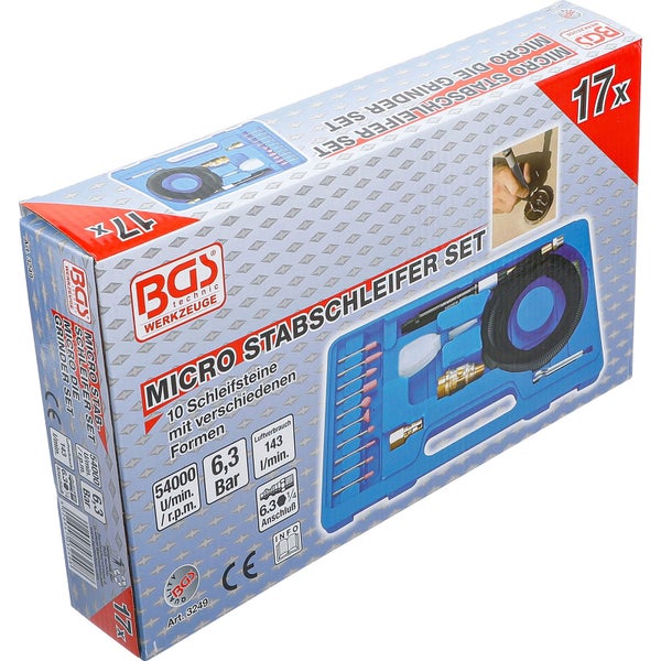 BGS Technic Mikro Stabschleifer Set im Karton