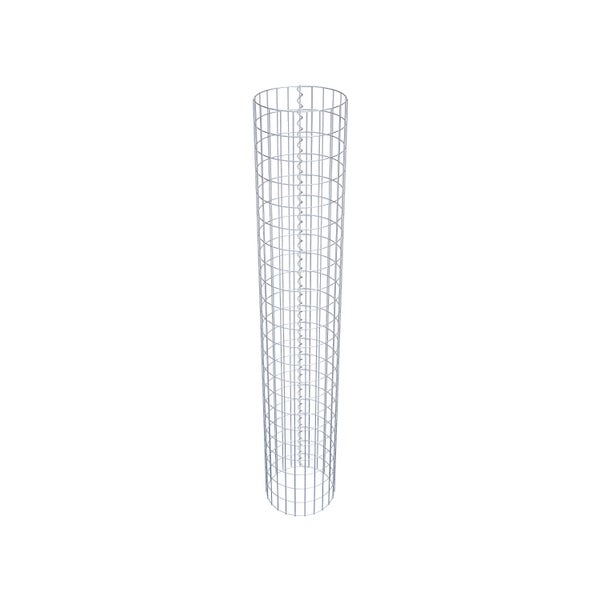 Gabionensäule Durchmesser 37 cm, MW 5 x 10 cm rund - Höhe: 2,20 m