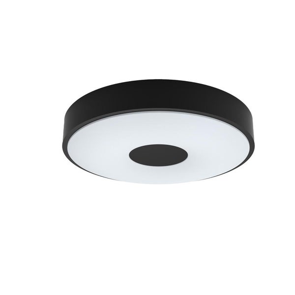 LED Deckenleuchte Coiner in Schwarz und Weiß 24W 2700lm