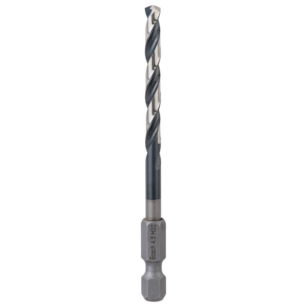 Bosch 1x HSS Spiralbohrer Impact Control mit Sechskantschaft 4,5 x 47 x 87 mm - 2608577055