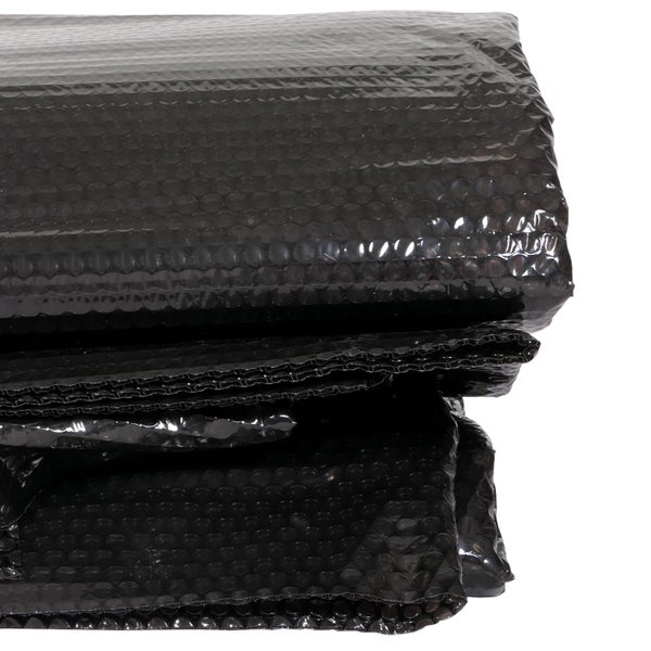 Stapel schwarze Noppenfolie für Verpackung und Schutz