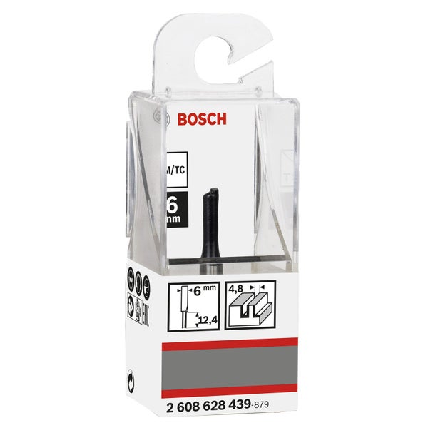 Bosch Nutfräser Standard for Wood 6 mm D1 4,8 mm L 12,4 mm G 51 mm - 2608628439