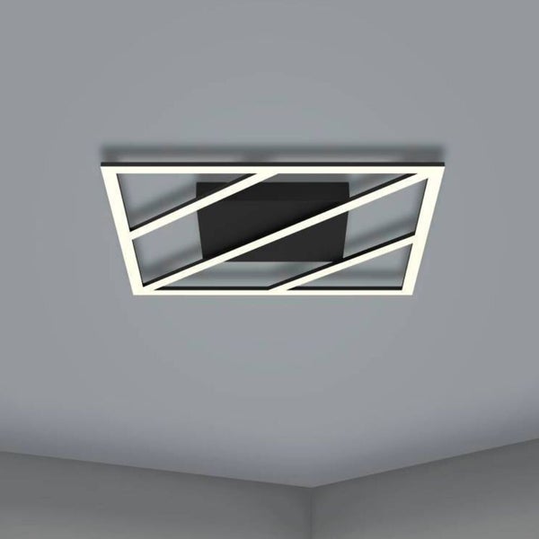 LED Deckenleuchte Ulisano in Schwarz und Weiß 21W 3000lm