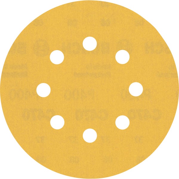 Bosch 50x Expert C470 Schleifpapier mit 8 Löchern für Exzenterschleifer 125 mm G 400 - 2608900916