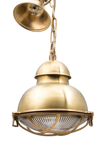 Hängelampe aus Metall mit Kette