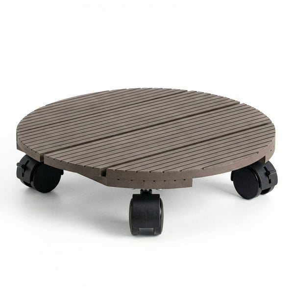 Rolluntersetzer für Pflanzkübel, aus Holz gefertigt