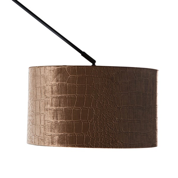 Hängeleuchte mit Kroko-Muster