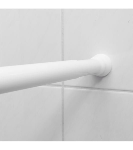 Duschvorhangstange Weiß 120-230cm