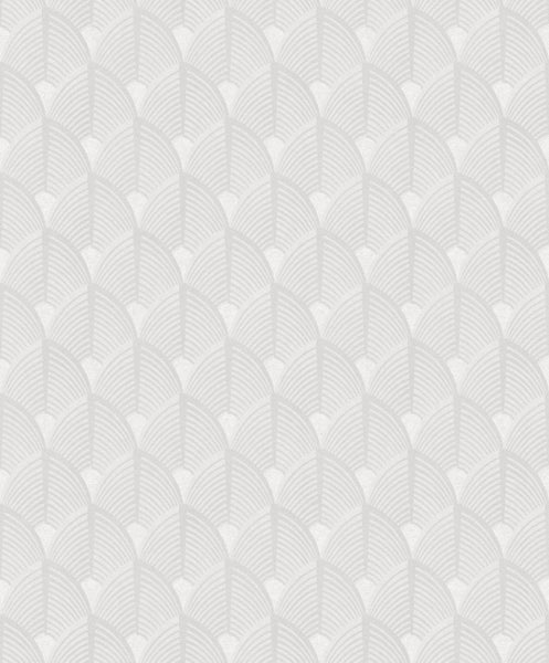 Masureel Tapete geometrisches Motiv Grau - 53 cm x 10.05 m - 632240