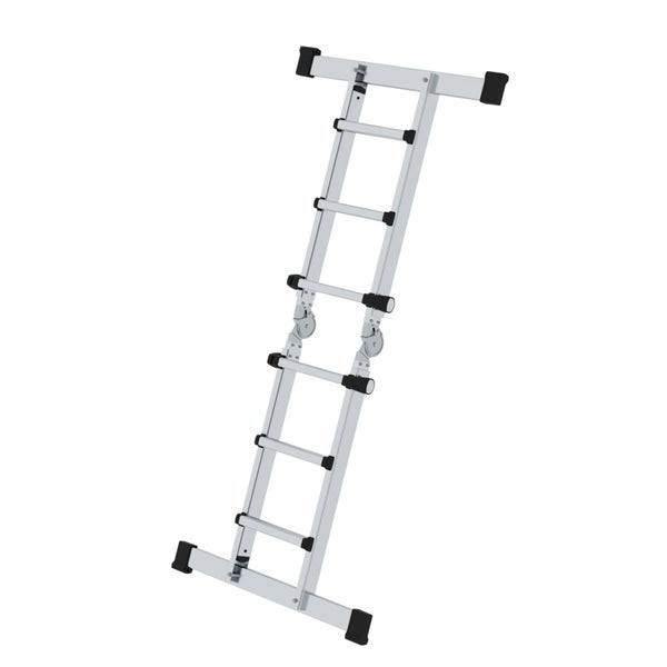 MUNK Teleskopleiter mit Traverse 4x3 Sprossen