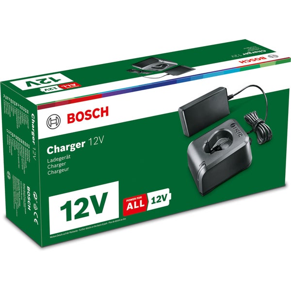 Bosch 12 Volt Ladegerät in der Verpackung