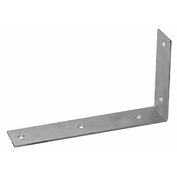 Stabiler Metall Winkelverbinder mit mehreren vorgebohrten Senkkopfschraubenlöchern zur Befestigung von Holzverbindungen.