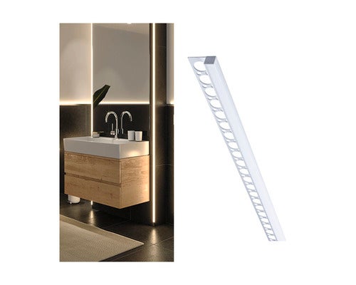 Paulmann LumiTiles LED Strip Profil Frame 2 m Alu eloxiert/Satin