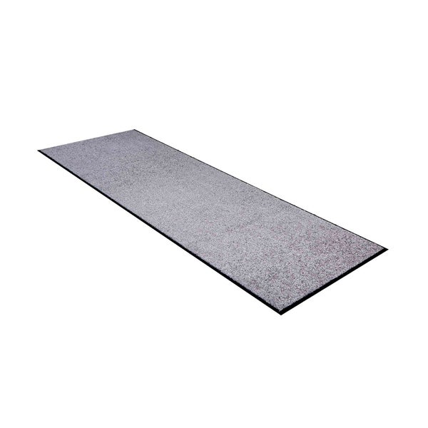 Fußmatte aus Textil mit schwarzem Rand