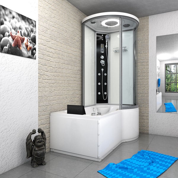 Whirlpool Wanne Duschkabine ws K55-L01-WP-EC 170x1