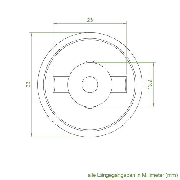 Geiger Kupplungstrichter mit Zapfen | Zapfen 11,9 mm | Aufnahme 13,9 mm
