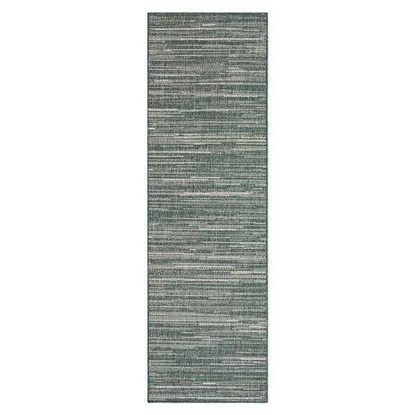 In-und Outdoor Wendeteppich Mélange Green - 80x350x0,5cm