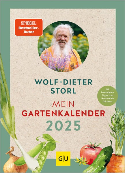 Mein Gartenkalender 2025 Maße (B/H): 17,5 x 24 cm, Buchkalender, 1 Woche/2 Seiten, Mit Gummibandverschluss, GU Gartenpraxis