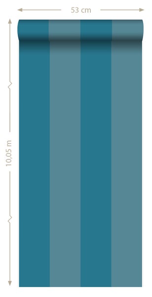 Tapetenrolle mit Streifenmuster, 53 Zentimeter breit und 10,05 Meter lang