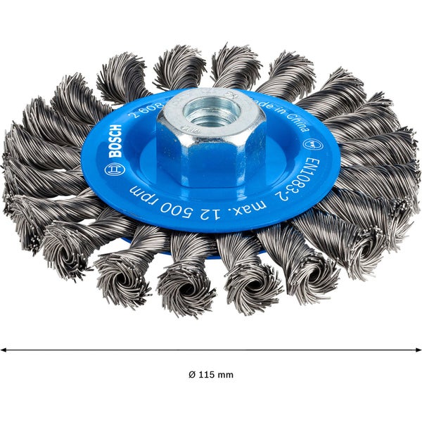 Bosch Drahtbürste mit einem Durchmesser von 115 mm