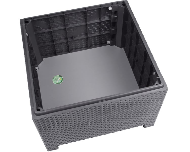 Ondis24 Sonnenliegen 2er Set mit passendem Beistelltisch Kissenbox