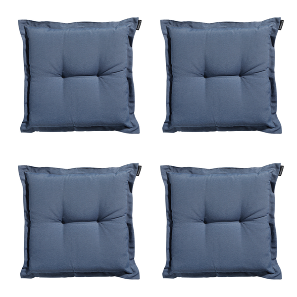 Sitzkissen Panama saphirblau - Ca. 50x50 cm - 4er-Set