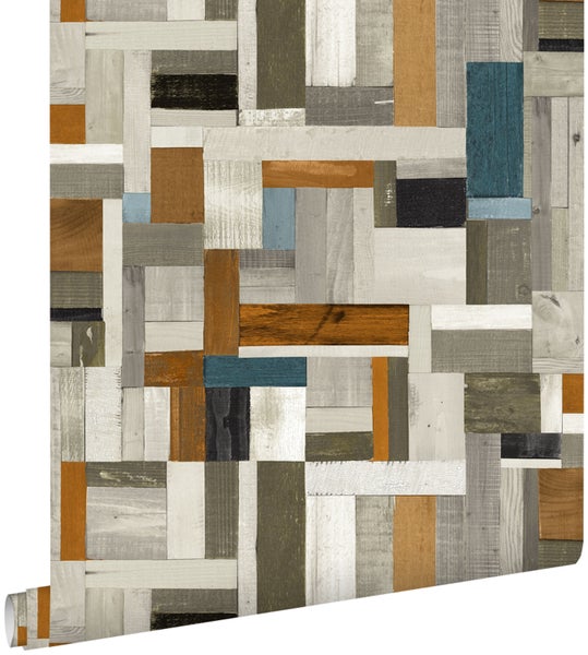 Tapete mit Holzoptik