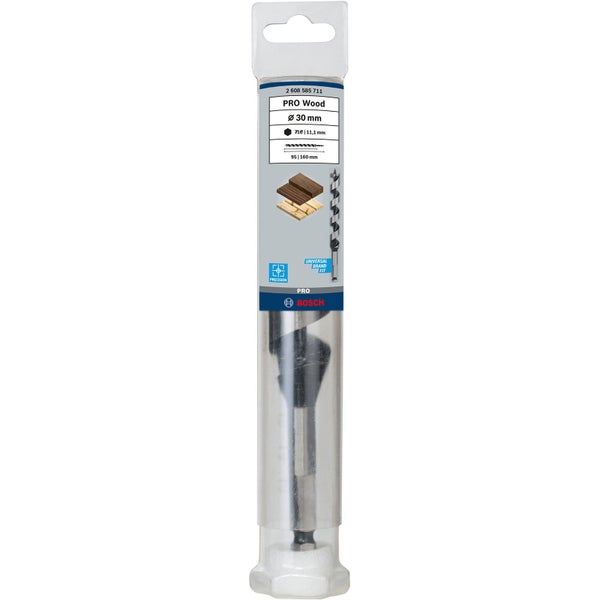 Bosch Pro Wood Holzbohrer mit 30 Millimeter Durchmesser in Verpackung
