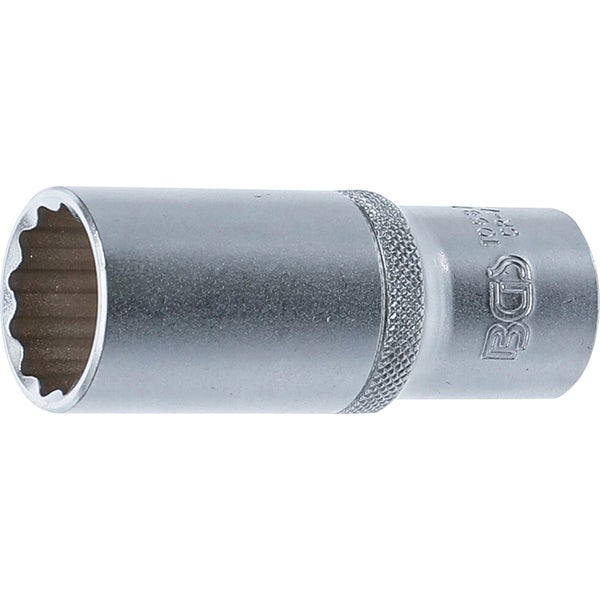 BGS Steckschlüssel-Einsatz Zwölfkant tief Antrieb Innenvierkant 12,5 mm (1/2) SW 22 mm - 10687