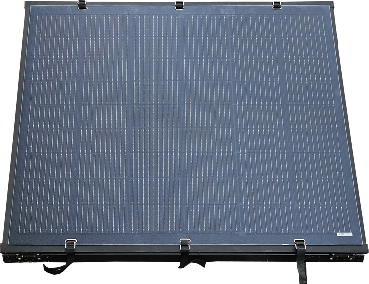 Solarpanel mit Befestigungselementen
