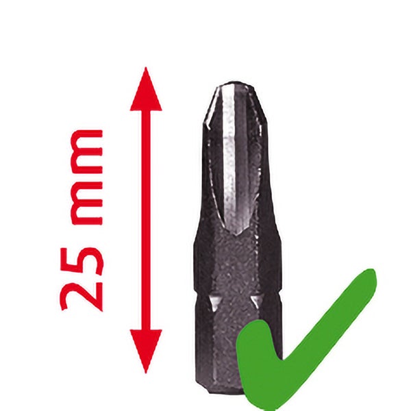 25 Millimeter Schrauberbit