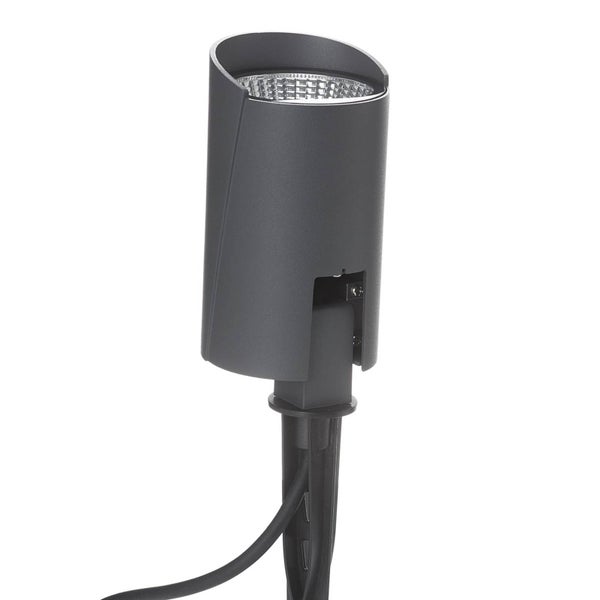 Lucande LED Außenleuchte Anton (Modern) in Alu aus Aluminium (1 flammig, ) - Erdspießleuchte außen