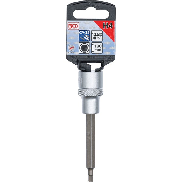 BGS Innensechskant-Einsatz mit 12.5 Millimeter oder 1/2 Zoll Antrieb und 100 Millimeter Länge