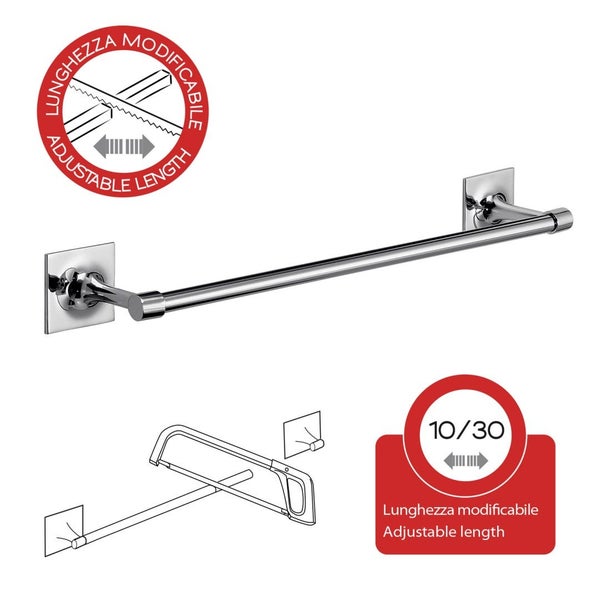 Handtuchalter aus verchromten Messing, verstellbar | Mimosa
