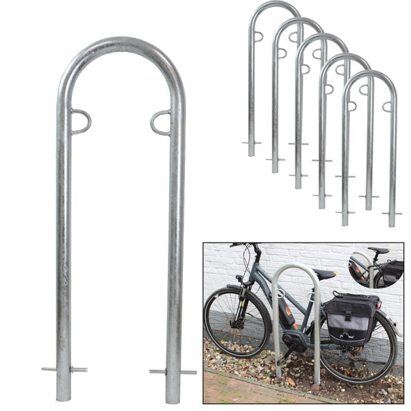 Bügelparker aus Stahl zur sicheren Fahrradaufbewahrung