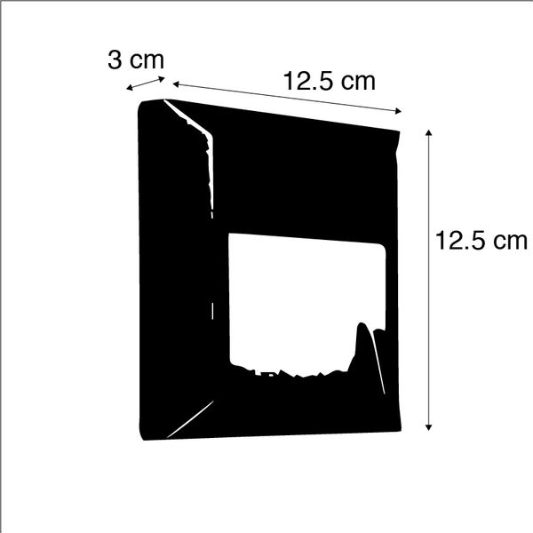 Set mit 2 modernen Wandleuchten dunkelgrau inkl. LED - Gem 2