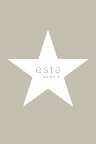 ESTAhome Fototapete Stern Taupe - 186 cm x 2,79 m - 158706