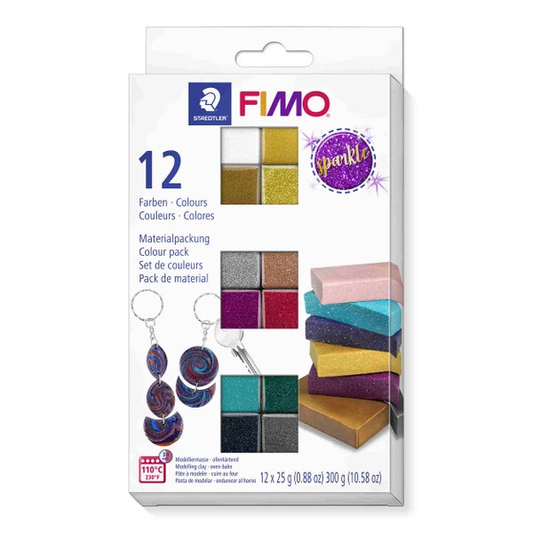 FIMO Effect Modelliermasse Colour Pack Sparkle 12x 25 g