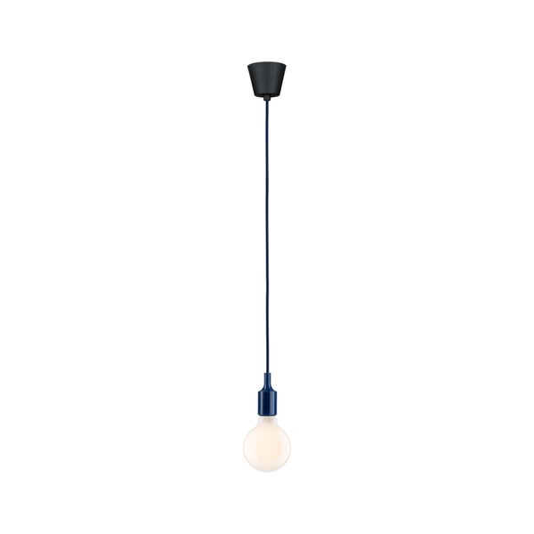 Neordic Pendelleuchte Ketil E27 max. 60W Nachtblau, Schwarz dimmbar Silikon, Kunststoff